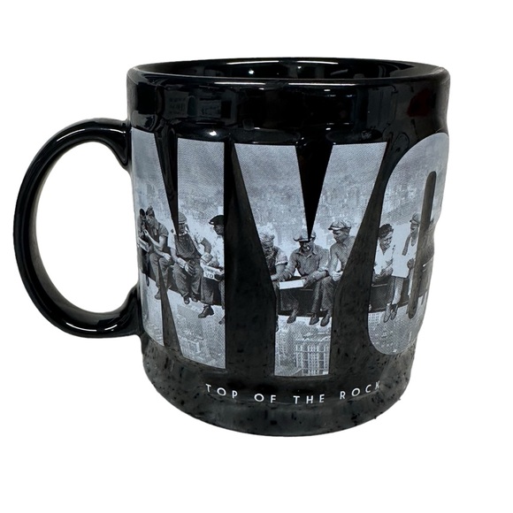 Top of the Rock Other - Top of the Rock NYC “Lunch Atop a Skyscraper” 16oz Coffee Mug Rockefeller Center